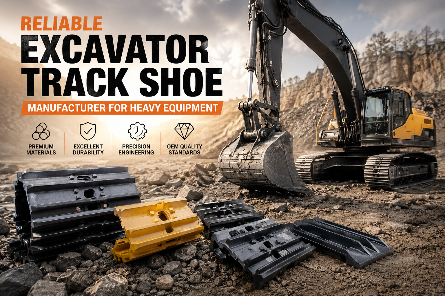 Reliable Excavator Track Shoe Manufacturer for Heavy Equipment