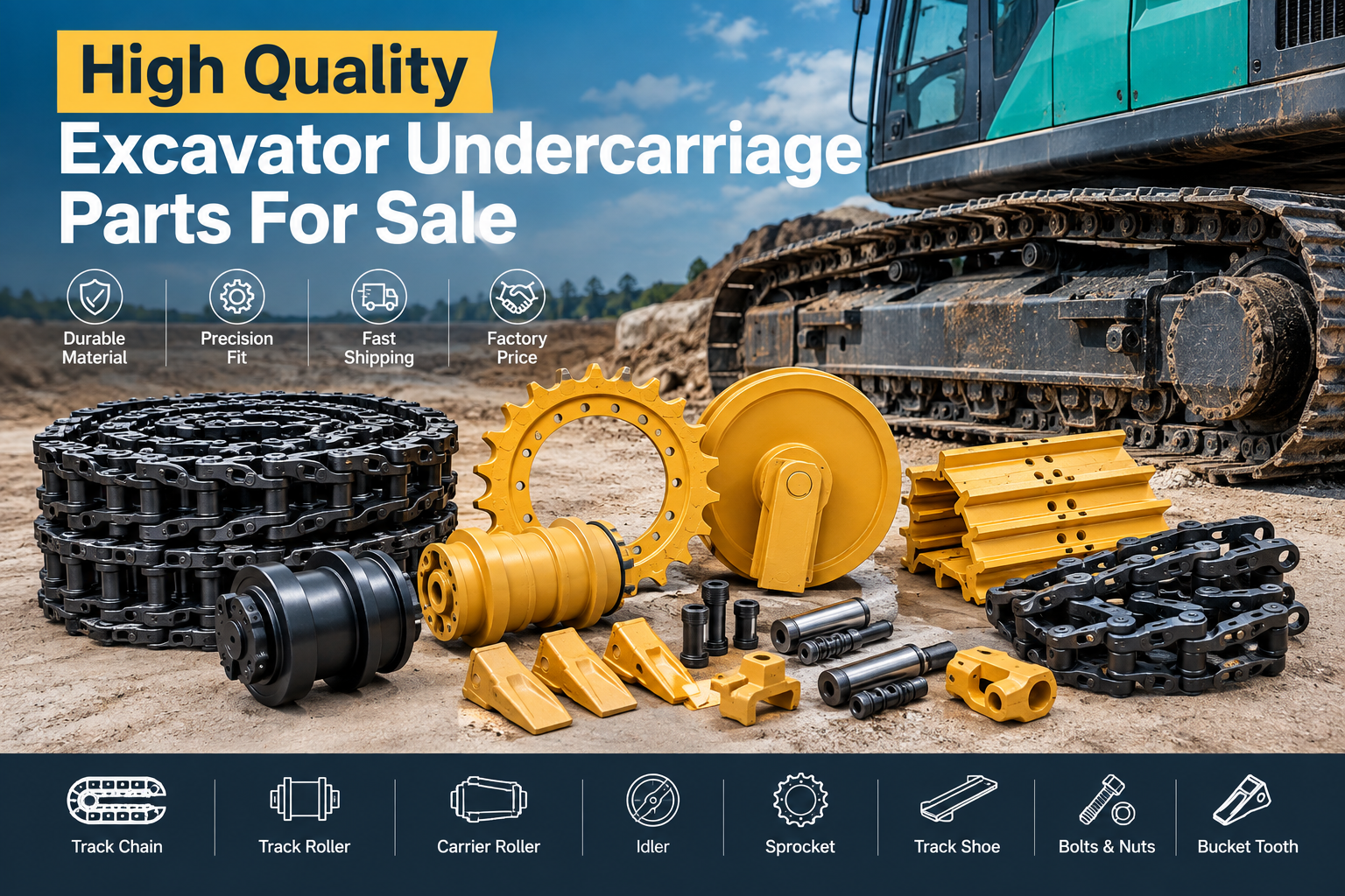 High Quality Excavator Undercarriage Parts For Sale