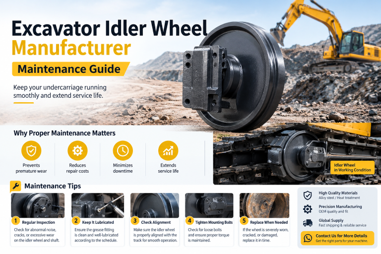 Excavator Idler Wheel Manufacturer Maintenance Guide