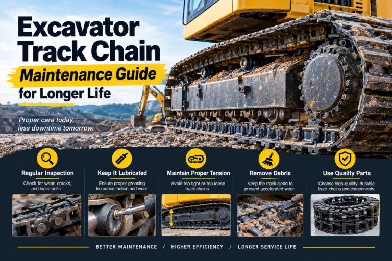 Excavator Track Chain Maintenance Guide for Longer Life