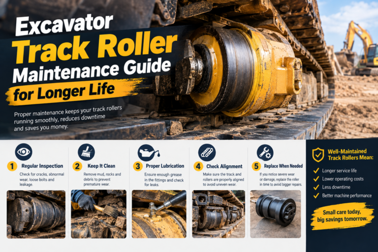 Excavator Track Roller Maintenance Guide for Longer Life