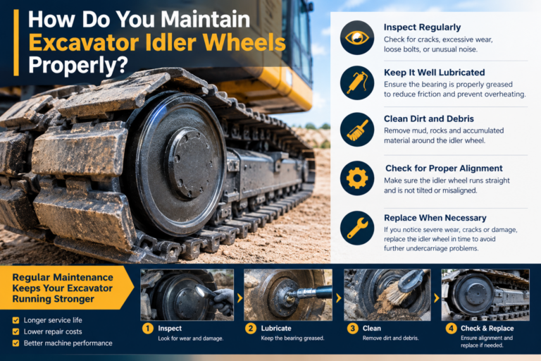 How Do You Maintain Excavator Idler Wheels Properly？